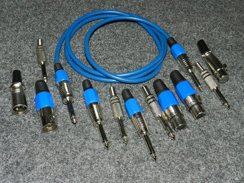 XLR Jack Extension Câble Femelle Longueur 10 Mètre Bleu - Afbeelding 2 van 2