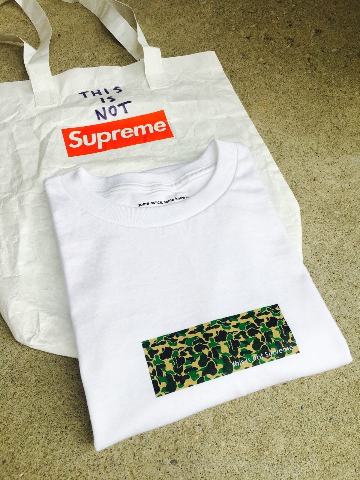 Esto no es supremo Caja Logotipo Camiseta "verde Camuflaje" algunos aviso, algunos saben esto Talla XL Esto no es supremo Caja Logotipo Camiseta "verde Camuflaje" algunos aviso, algunos saben esto Talla XL bajo precio del 40%