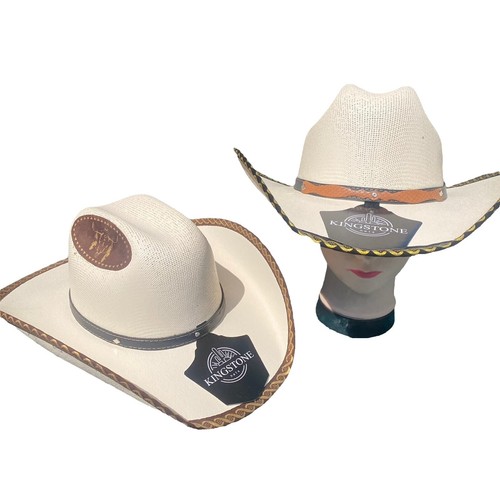 Will & Bear Rider Bone White Palm Straw Hat - Size Large | eBay display picture 3