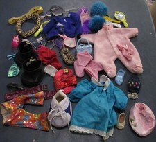 LOT x 40 + Mixed Doll Clothing Items Vintage Larger and Medium Size Unmatched