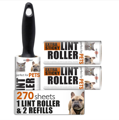 Lint Roller For Clothes Pet Hair Remover Sticky Refills Carpet Dog Cat Fluff Fur - Picture 15 of 16