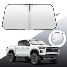 JJMY for GMC Canyon 2023-2025 Windshield Sun Cover Foldable Sunshade Blocks UV