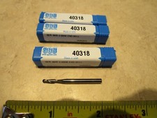 LOT OF 3 SGS 40318, 2.5mm, 9.5 LOC Carbide Ball End Mill 2FL,38mm OAL UNCOATED