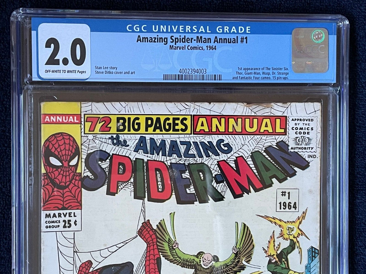 Amazing Spider-Man Annual #1 (1964) ✨ Graded 2.0 O/W to W