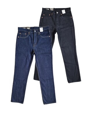 Levis 516 Straight Mens Levi's Jeans Straight Black - Rinsed Blue Cotton