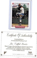 JIM "CATFISH" HUNTER 1993 NABISCO ALL-STAR CERTIFIED AUTOGRAPH ~ COA