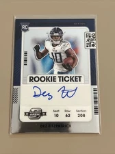 2021 Contenders Optic Rookie Autograph Dez Fitzpatrick RC Auto WHDZ