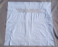 Frette Square Sham Embroidered Cotton 25×25" Euro Large Made in Italy