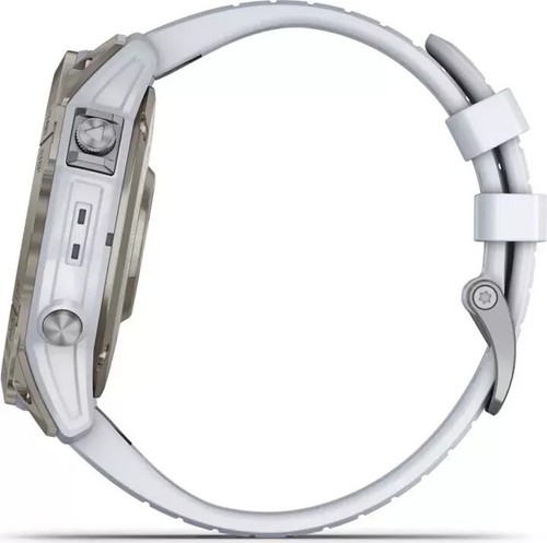 Garmin epix 2X Pro Sapphire Edelstahlgehäuse grau Silikonarmband weiß - Neu - Bild 3 von 5