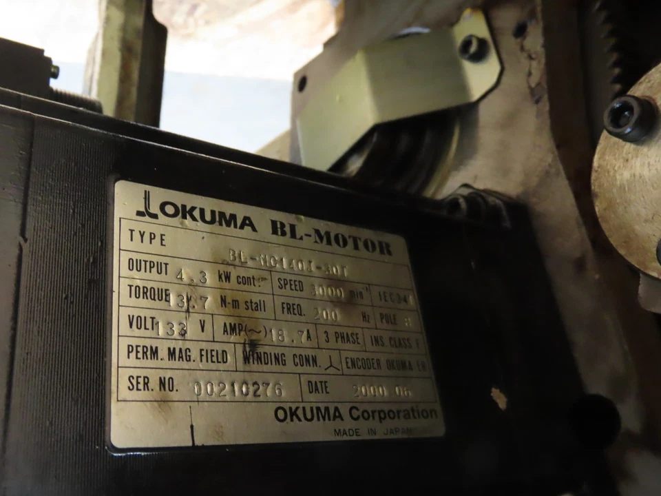 Torno CNC Okuma LU25 12 posiciones torreta cambiador herramienta servomotor BL MC140J-30T Foto 3 de 4