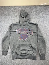 UNK OKC Thunder NBA Hoodie Men’s Size Medium Gray Long Sleeve Graphic Print
