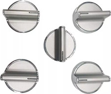 Burner Knob Compatible with Whirlpool Range  5 Pack  WEE730H0DS0 WEE730H0DW0
