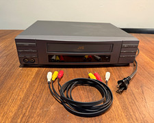 JVC HR-J400U VHS VCR 4-Head Video Cassette Recorder Tested Working