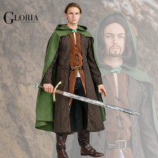 The Lord of the Rings Aragorn II Cosplay Costume Outfit Halloween Man Full Set