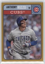 2019 Topps Brooklyn Collection Gold 47/50 Anthony Rizzo #46 0n64