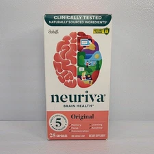 Neuriva Original Brain Health Dietary Supplement 28 Capsules Exp 06/2026