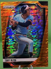 2025 Panini Prizm - Tony Oliva - #182 Orange Pulsar PRIZM 355/399 - Twins