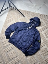 2008 Stone Island Superlight Hooded Jacket Size M 20in p2p - Navy Blue 