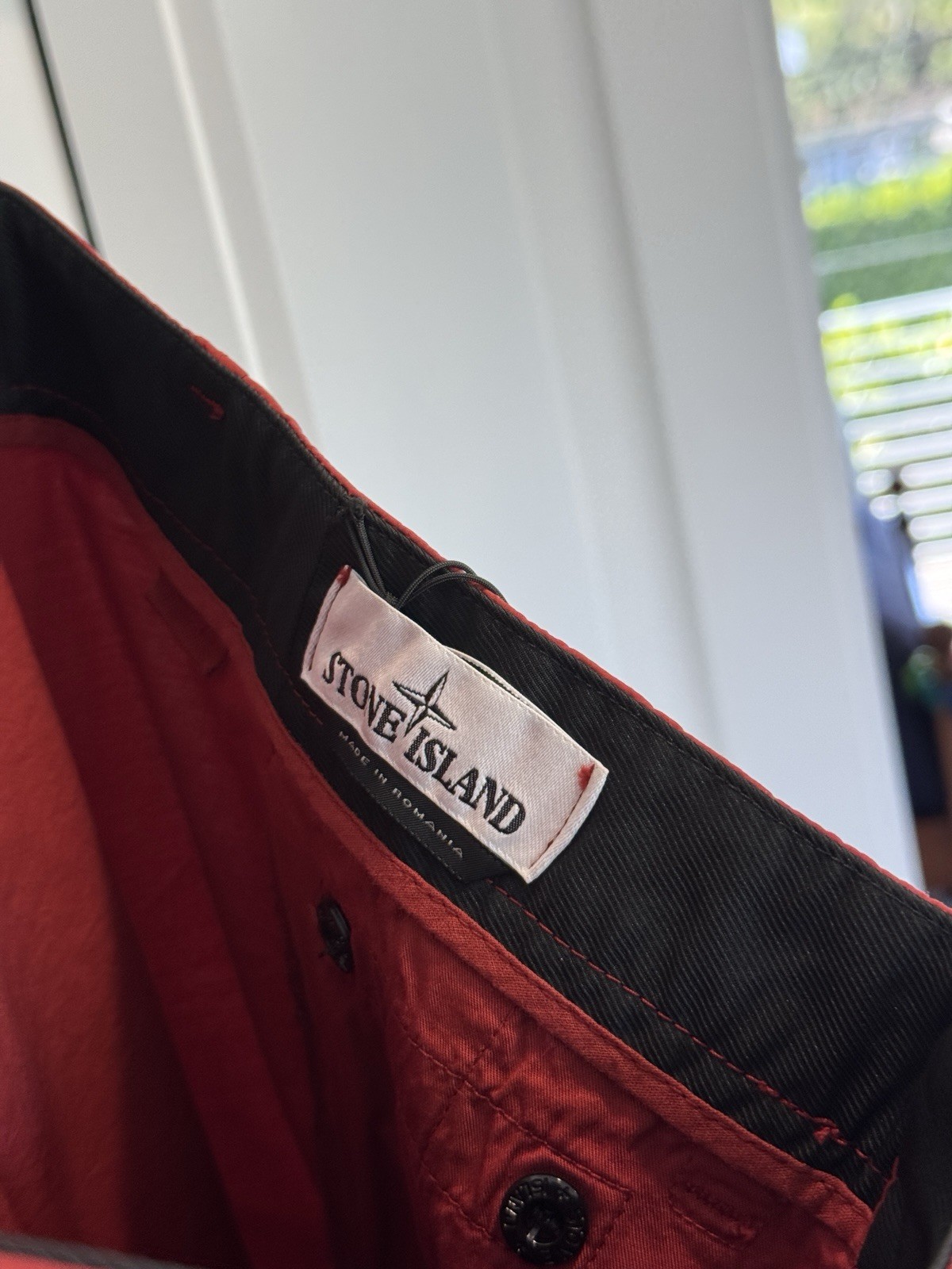 Stone Island Mens Red Bermuda Cargo Shorts Size 30 Type RE (fits 30-32) thumbnail 8