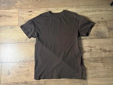 Abercrombie & Fitch Soft A&F Essentials Relaxed Fit Brown T-Shirt - Medium Men's
