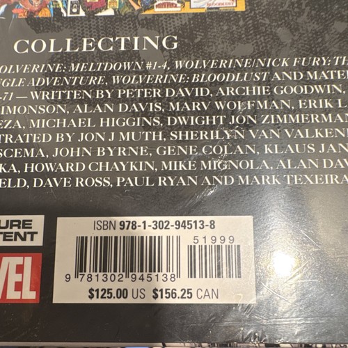 Marvel Wolverine Omnibus Vol. 2 Hardcover Graphic Novel Omnibus Adult - Picture 4 of 4