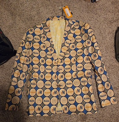 Loudmouth Modelo Beer Sport Coat Blazer Cotton Statement Jacket 48R