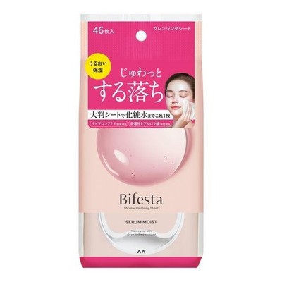 Mandom Bifesta Serum Moist Cleansing Sheet Makeup Remover 46Sheets@pack