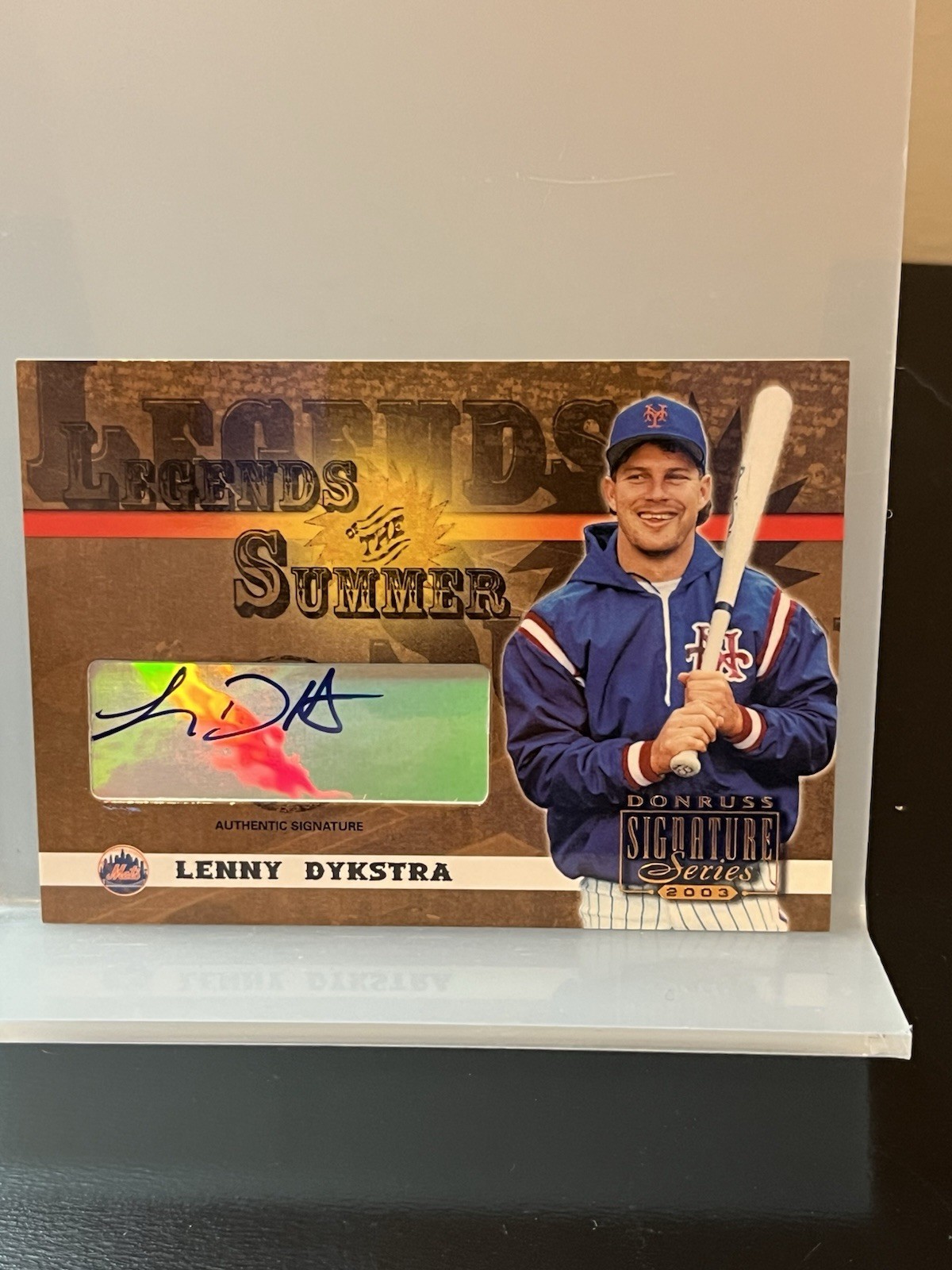 Lenny Dykstra 2003 Donruss  Legends of Summer Autographs #27 