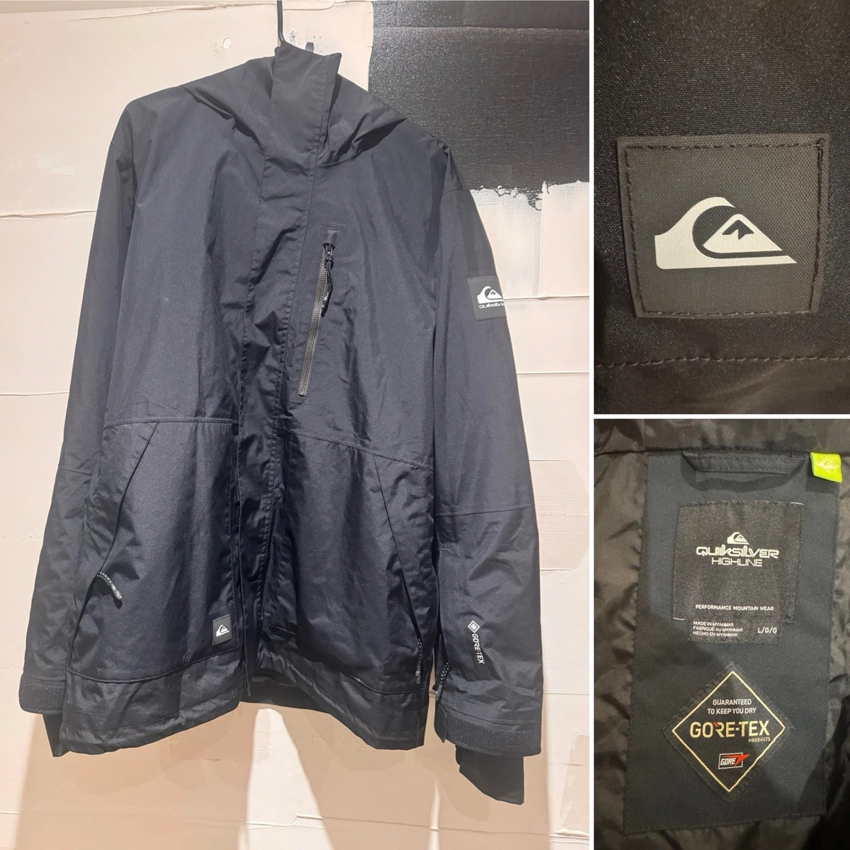 美品　Quiksilver Highline GORE-TEXジャケット QUICKSILVER HIGHLINE GORTEX JACKET: Size L | eBay
