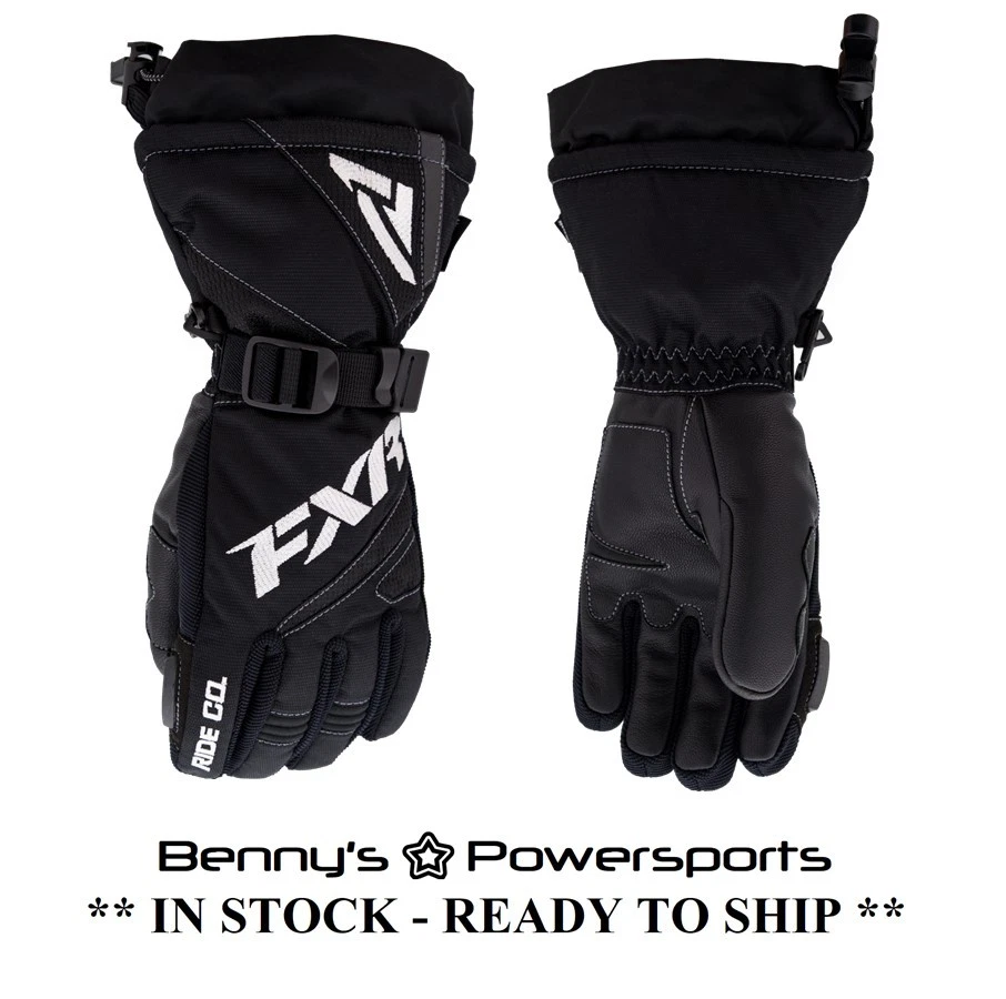 FXR Youth Helix Race Glove Insulated Snowmobile Winter Waterproof Kids Warm