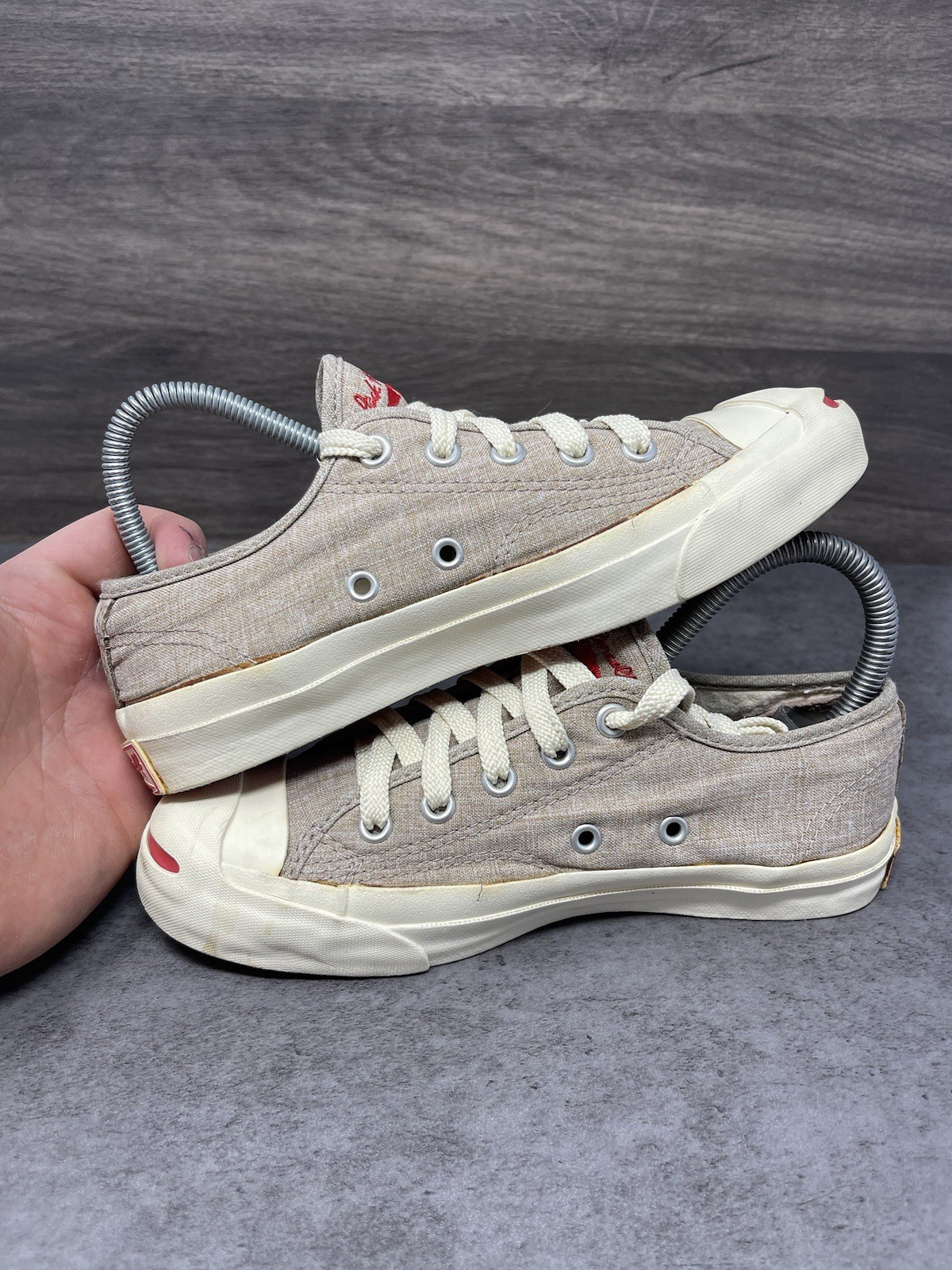 Converse Footpatrol Jack Purcell Sneakers Womens Size 4.5 Beige Low Top Shoes thumbnail 7