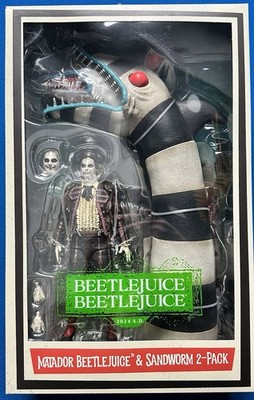 NECA Beetlejuice Ultimate Matador Beetlejuice & Sandworm 7'' Figure 2026
