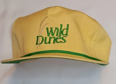 Wild Dunes Yellow Green Snapback Adjustable Hat Men's One Size Outdoor Casual