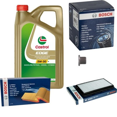 BOSCH inspektionspaket 5 L Castrol EDGE 5W-30 M für BMW 3er 318tds