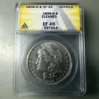 1896-O Morgan Silver Dollar $1 New Orleans ANACS EF45 Details Cleaned
