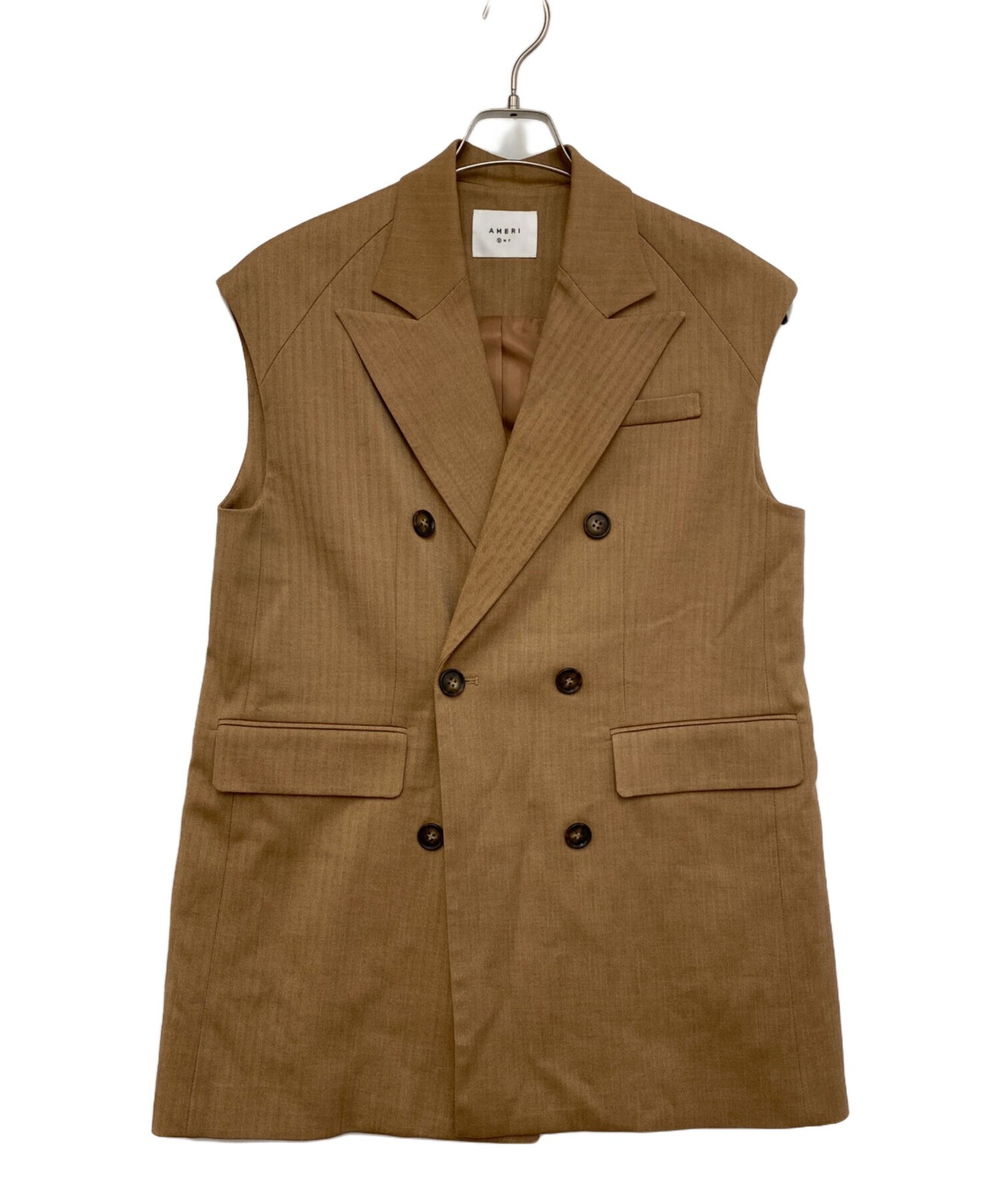 Ameri/ (Ameri) Vest Brown Size: S Unused - image 1