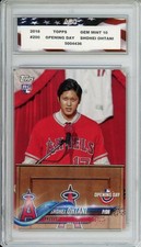 2018 Topps Opening Day #200 Shohei Ohtani Rookie Card AGC 10 Gem Mint Dodgers