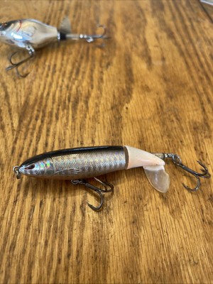 best lures for snakehead fishing Snakehead/Bass Whopper Plopper 100mm Top Water Bait Lure 1/2 oz 3.5” Used  Silver