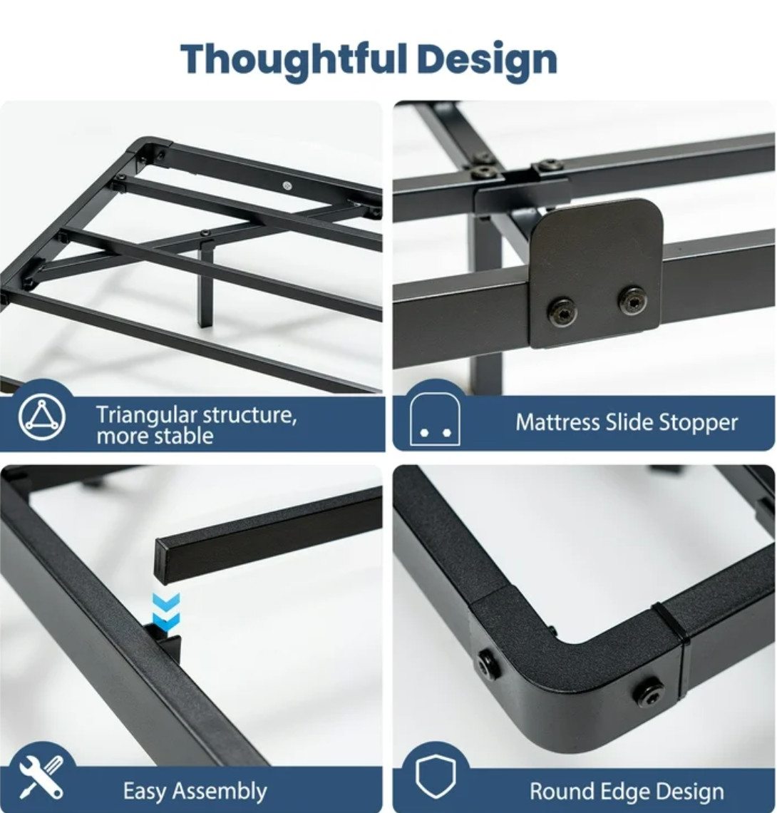 California King Floating Bed Frame w/ LED Cama Cal King con Luz LED Plataforma
