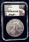 2024 American Silver Eagle $1 - NGC MS70 - First Day of Issue - Hand Signed