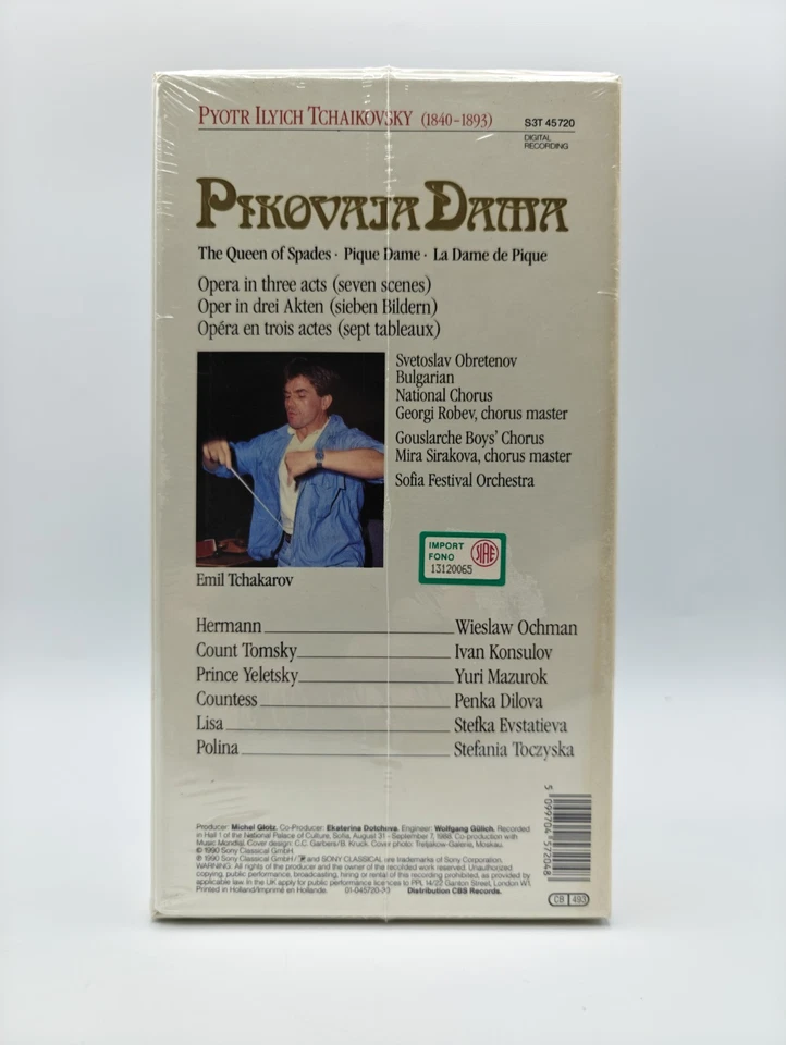 Tchaikovsky Queen of Spades Pique Dame NEW Sealed Cassette Set Sony Classical - Image 2 of 4