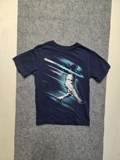 The Children's Place Boy's T Shirt Blue Size Small 5/6 Years Graphic Printed