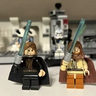 LEGO Star Wars Minifigures: Obi-Wan Kenobi  & Anakin Skywalker Light Up Sabers.