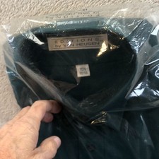 NWT Van Heusen Editions Mens Dress Shirt Size 15.5 Neck Classic Workwear Green