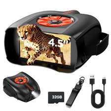 4K Night Vision Goggles for Adults: 4.5" IPS Screen Binoculars with 10X Zoom ...