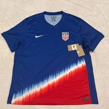2024 Nike Men’s United States Away Blue Soccer Jersey XXL 2XL US USMNT USA