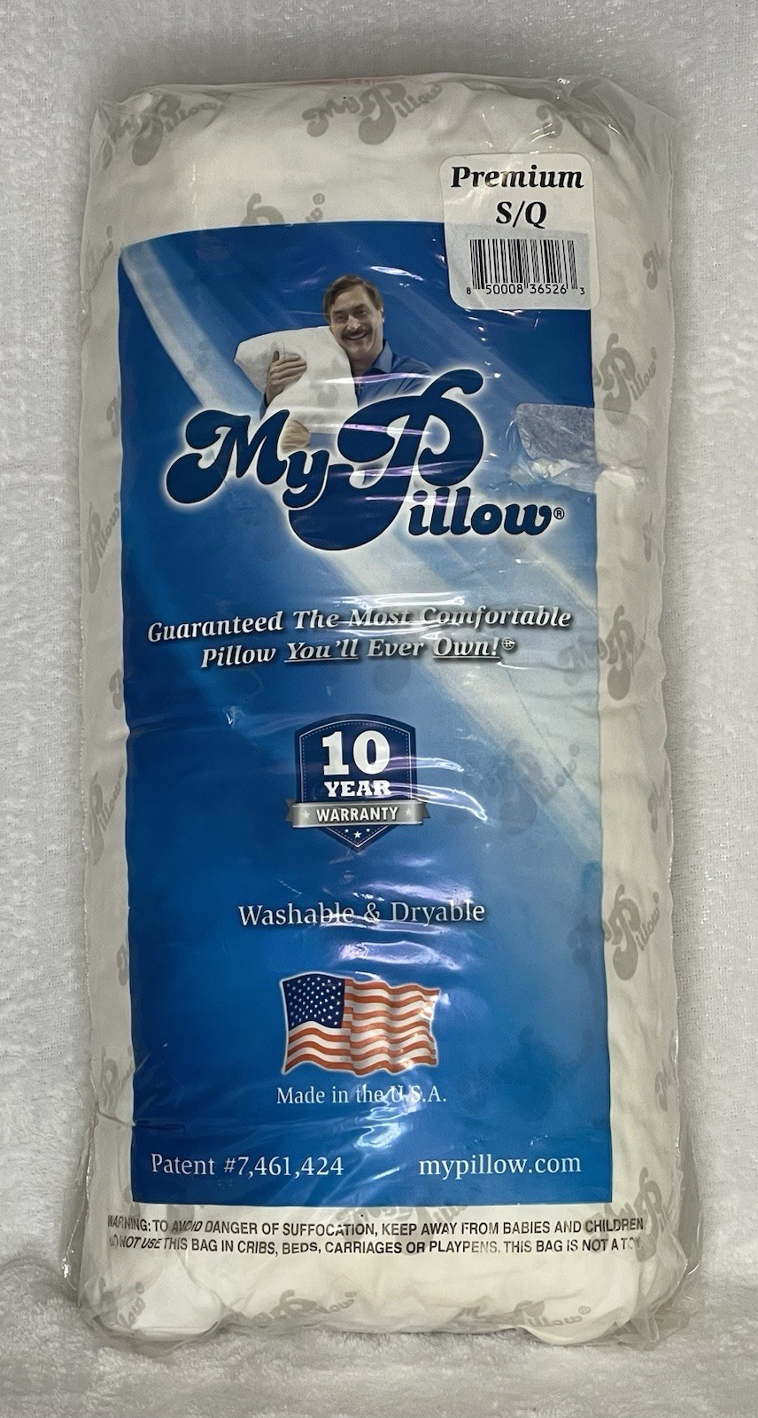 NEW My Pillow Classic Premium S/Q White Original Standard Qu