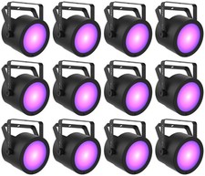  12 Chauvet DJ COREpar UV 120 ILS UV COB LED D-Fi USB DMX Par Can Wash Lights