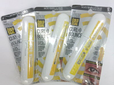 Maybelline Volum' Express Colossal Curl Bounce Washable Curling Mascara, 3 PACK