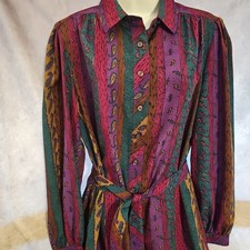 Vintage Schrader Sport New York Dress Vibrant Size 14